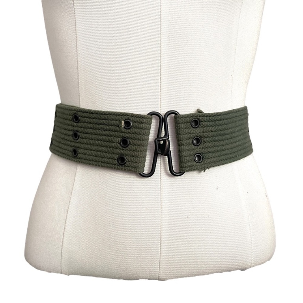 Aritzia TNA Green Military Style Webbed Cotton Belt - M/L - Picture 1 of 5